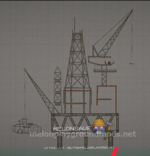 Small oil rig